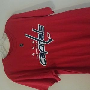NHL Washington Capitals Hockey NHL Mens Reebok Tee Shirt Sz Large